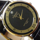 New Armitron Men's Gold Quartz Genuine Diamond Watch w/ Strap