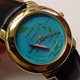 Handsome Miyota by Citizen "Caribbean" Men's Gold Quartz Watch w/ Strap