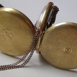 1979 Bulova / Caravelle Men's Gold Swiss Made 17Jwl Remontoir Ancre Hunter Case Pocket Watch