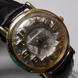 Guess Men's Gold Large Numerals Quartz Watch w/ Strap