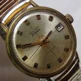 Poljot Men's Gold 30Jwl Calendar U.S.S.R. Watch w/ Bracelet