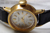 1960s Seiko Universe Diashock Ladies 17Jwl Gold Unusual Case Watch - Rare