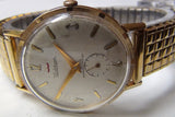 Waltham Men's Swiss Made 17Jwl Gold Fancy Bezel Watch w/ Bracelet