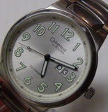 Bulova Men's Quartz Silver Calendar Watch w/ Bracelet