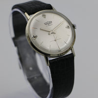 1950s Vulcain Men's Solid 14K White Gold Swiss Made Watch