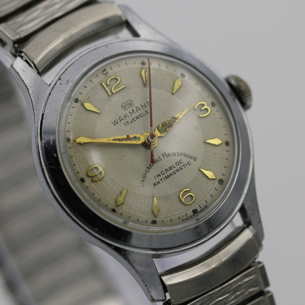 1940s WW2 Wakmann Swiss Made Mechanical Wrist Watch – Ticktock Guru
