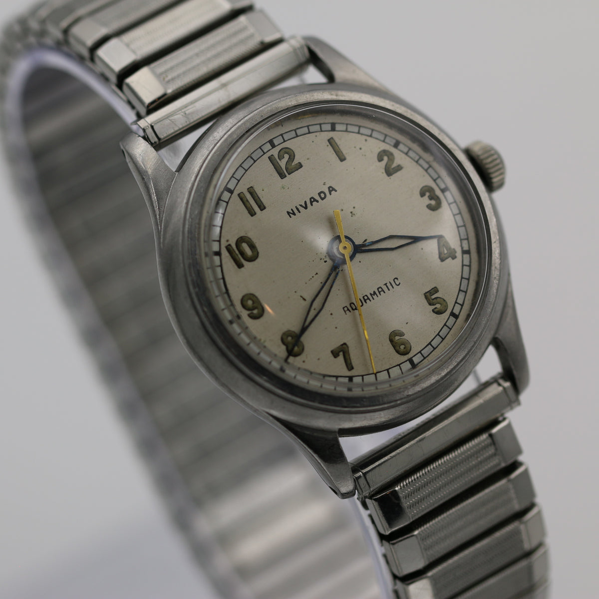 1940s WW2 Nivada Swiss Made Automatic Wrist Watch – Ticktock Guru