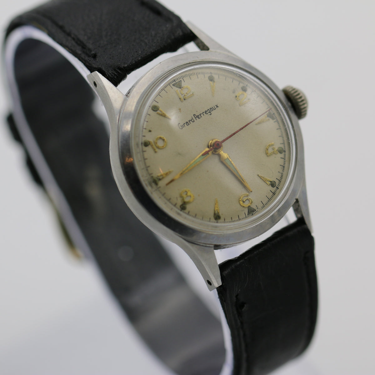 1940s WW2 Girard Perregaux Swiss Made Mechanical Wrist Watch