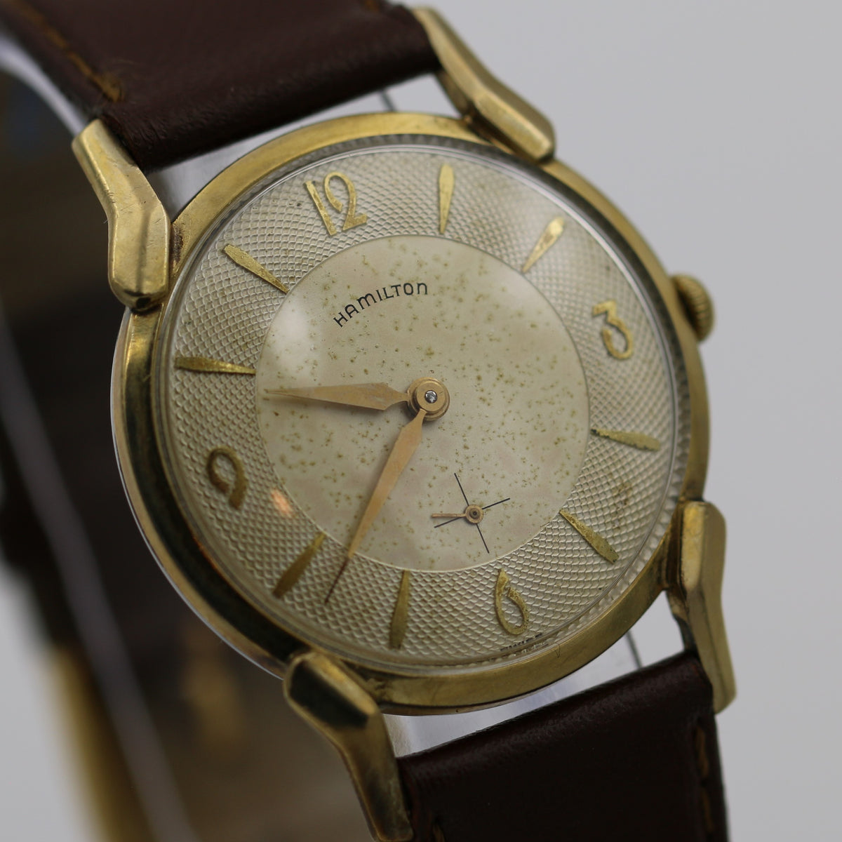 Hamilton 10K Gold Swiss Made Mechanical Wrist Watch 
