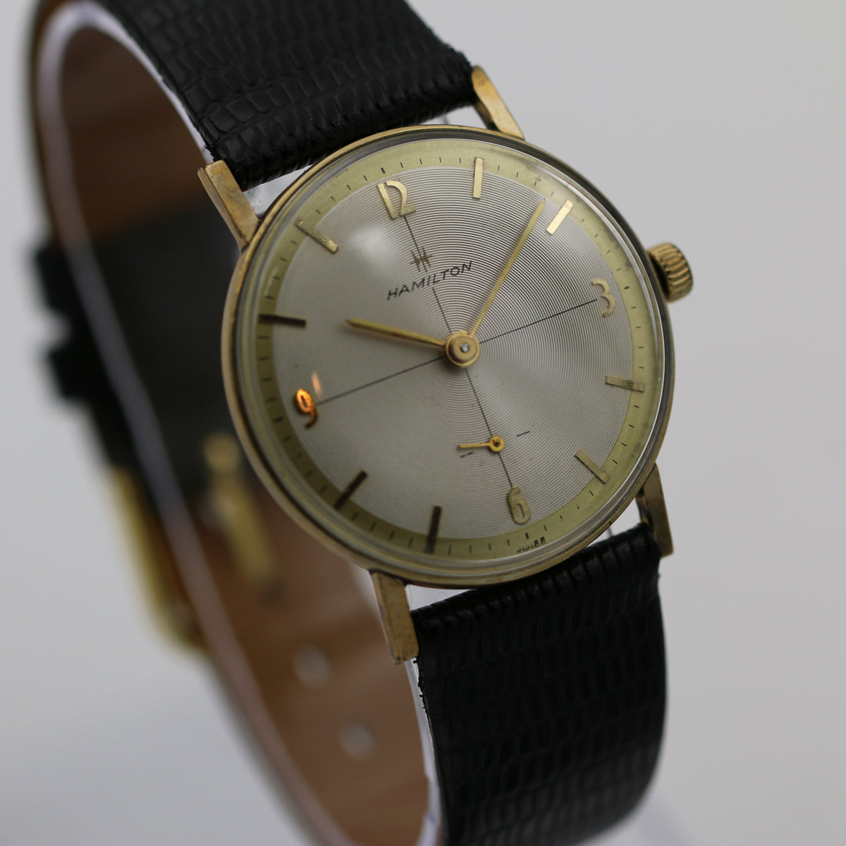 『HAMI 10K WATCH』 1950s Hamilton Men's 10K Gold Swiss Ultra Thin Watch