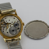 1940s Movado Men's Swiss Made Gold Large Watch w/ Bracelet