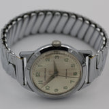 1963 Bulova / Caravelle Men's Silver Watch w/ Silver Bracelet