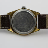 1960s Waltham Men's Swiss Made 17Jwl Gold Calendar Interesting Dial Watch w/ Strap