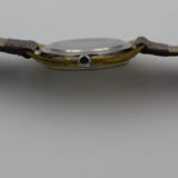1960s Waltham Men's Swiss Made 17Jwl Gold Calendar Interesting Dial Watch w/ Strap