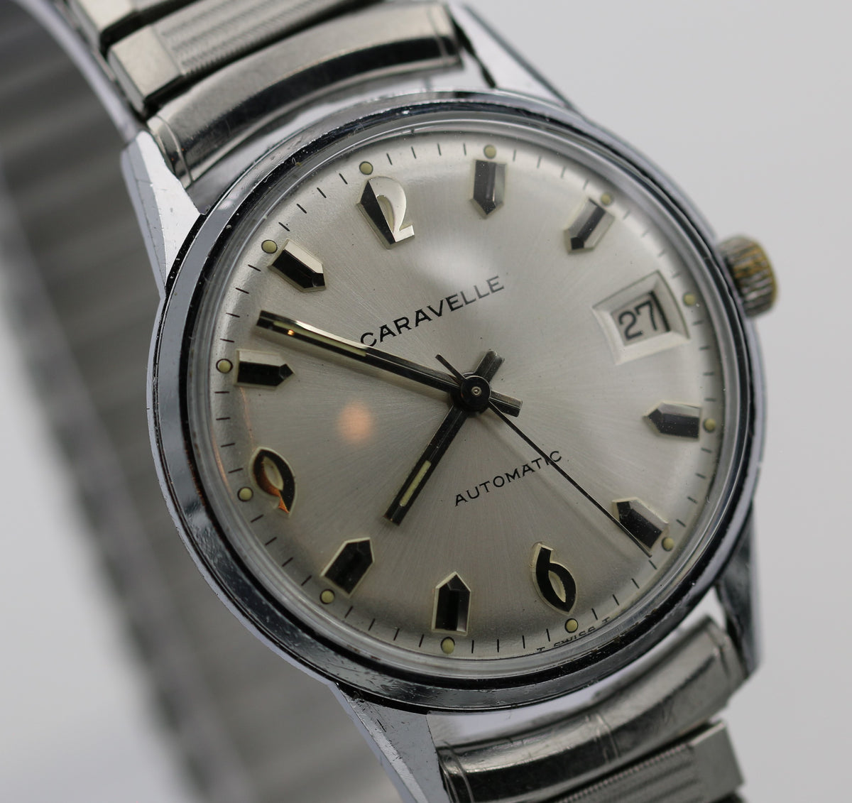 Vintage caravelle outlet automatic watch