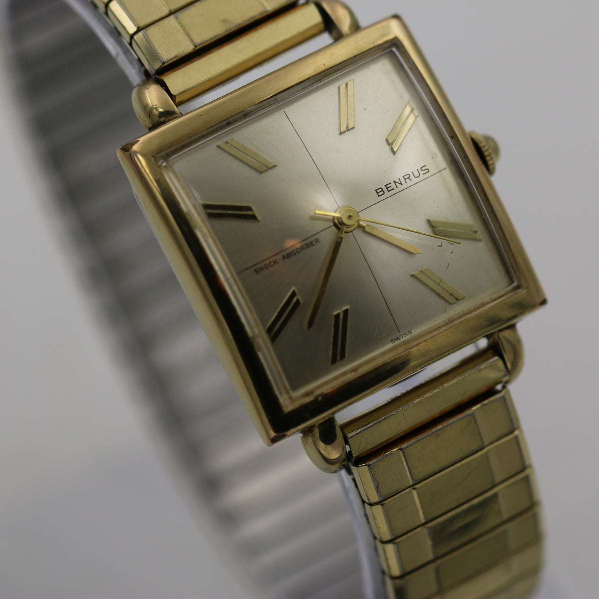 benrus 20 micron gold watch