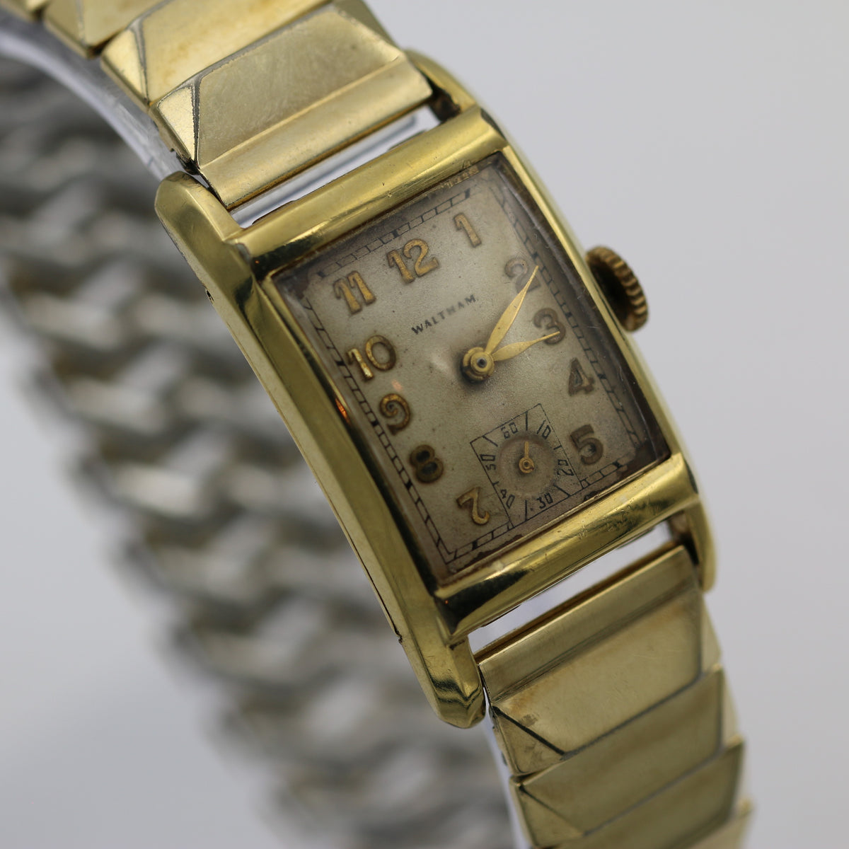 Waltham 14K Gold Mechanical Wrist Watch Ticktock Guru