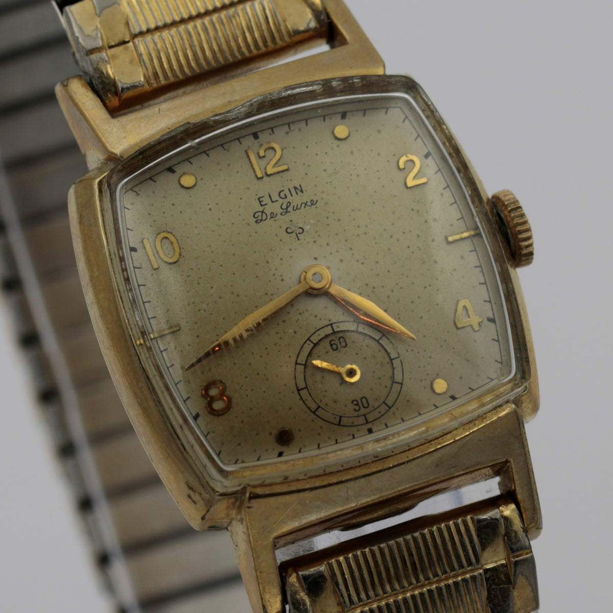 1948 Elgin 10K Gold Made in USA Mechanical Wrist Watch 