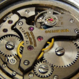 1960s Swank Men's Alarm Swiss Made 17Jwl Silver Watch w/ Silver Bracelet
