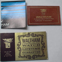 Waltham Men's 17Jwl Silver Watch w/ Original Box and Original Papers