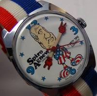 New 1970s Original Spiro Agnew Vice President Gold Watch by Dirty Time Company