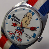 New 1970s Original Spiro Agnew Vice President Gold Watch by Dirty Time Company