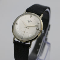 1950s Vulcain Men's Solid 14K White Gold Swiss Made Watch