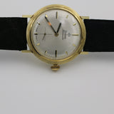 Zodiac Hermetic Men's Solid 14K Gold Swiss Made Unique Bezel Watch