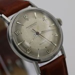 1950s Paul Breguette Men's Swiss Made 17Jwl Silver Ultra Thin Watch w/ Strap