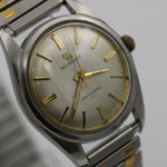 1960s Paul Breguette Men's Swiss Automatic 25Jwl Thin Silver Watch w/ Bracelet