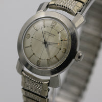 1940s Wittnauer Men's Automatic Silver Swiss Made Quadrant Dial Watch w/ Bracelet