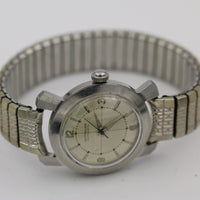 1940s Wittnauer Men's Automatic Silver Swiss Made Quadrant Dial Watch w/ Bracelet