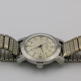 1940s Wittnauer Men's Automatic Silver Swiss Made Quadrant Dial Watch w/ Bracelet