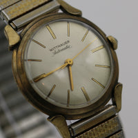 Wittnauer Men's Automatic 10K Gold Swiss Made Watch w/ Gold Bracelet