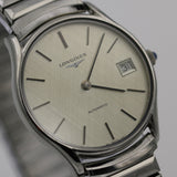 Longines Men's Swiss Made Silver Automatic 25Jwl Calendar Watch w/ Bracelet