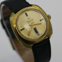 1960s Wittnauer Men's Automatic 17Jewels Gold Calendar Watch