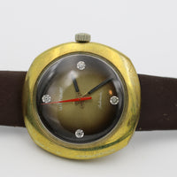 Wittnauer Men's Automatic 17Jewels Gold Diamonds Hidden Lugs Watch