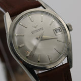 1950s Wittnauer Men's Automatic Silver Swiss Made Calendar Watch w/ Strap