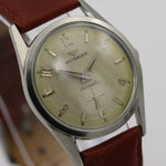 1950s Wittnauer Men's Automatic Silver Swiss Made Watch w/ Leather Strap