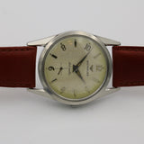1950s Wittnauer Men's Automatic Silver Swiss Made Watch w/ Leather Strap