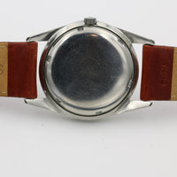 1950s Wittnauer Men's Automatic Silver Swiss Made Watch w/ Leather Strap