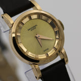 Universal Geneve Ladies Solid 18K Gold Swiss Made 17Jwl Watch w/ Strap