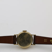 Normandie Ladies Solid 14K Gold Swiss Made 17Jwl Watch w/ Strap