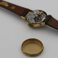 Normandie Ladies Solid 14K Gold Swiss Made 17Jwl Watch w/ Strap