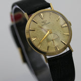 1950s Wittnauer Mens Swiss Made 10K Gold Gorgeous Dial Watch