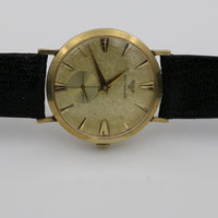 1950s Wittnauer Mens Swiss Made 10K Gold Gorgeous Dial Watch