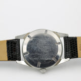 1950s Wittnauer Mens Swiss Made Silver Mistery Dial Watch w/ Lizard Strap