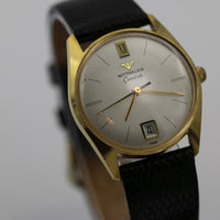 1960s Wittnauer Men's Gold Swiss 17Jwl Calendar Watch