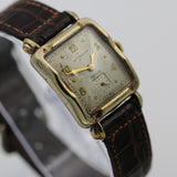 1940s Wittnauer Revue 76 Men's 10K Gold Swiss 17Jwl Fancy Lugs Watch