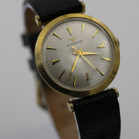 1950s Wittnauer Men Swiss Made 10K Gold Tri-Color Dial Watch
